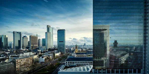 Frankfurt modern şehir manzarası