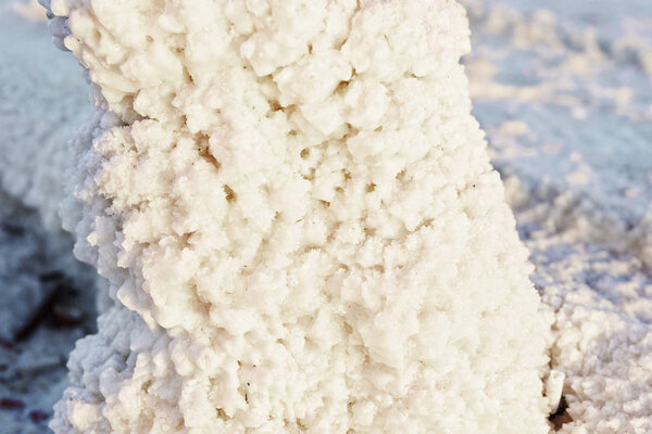 Dead Sea salt stones at the Dead Sea