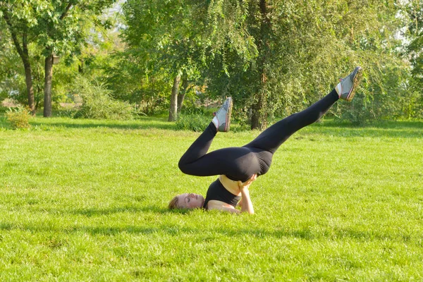 Outdoor-Fitness, Mode, Workout, Gesundheitskonzept. — Stockfoto