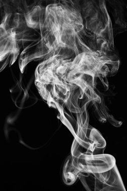 Zarif desenler ve şekiller duman