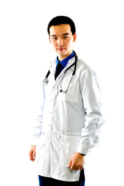 Studio portrait of an asian doctor. — Stock Photo, Image