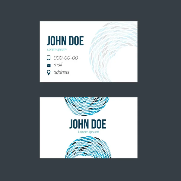 Простой синий дизайн визитной карточки для продвижения по службе — стоковый вектор