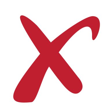 Kızıl Haç işareti web siteleri için. Yanlış sembolü beyaz arka plan vektör illüstrasyon izole.