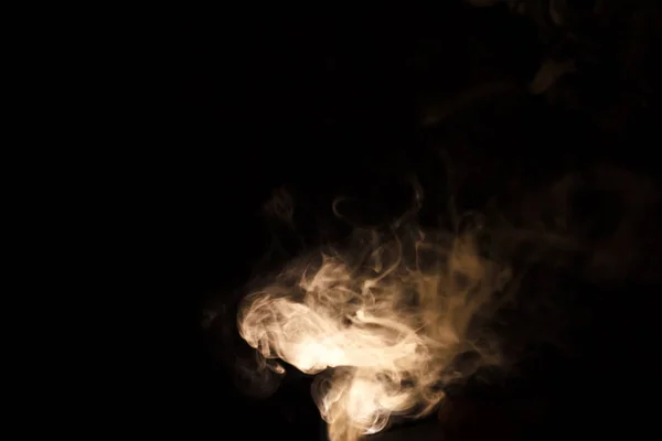 Fumo astratto su sfondo nero — Foto Stock