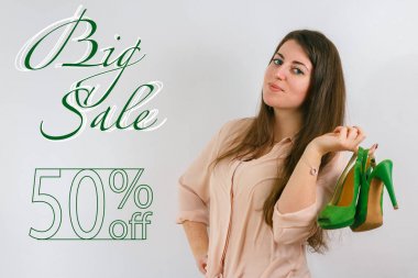 mutlu kadın Satılık posteri