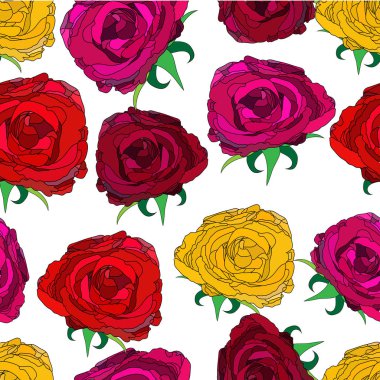 Gül seamless modeli özetlenen