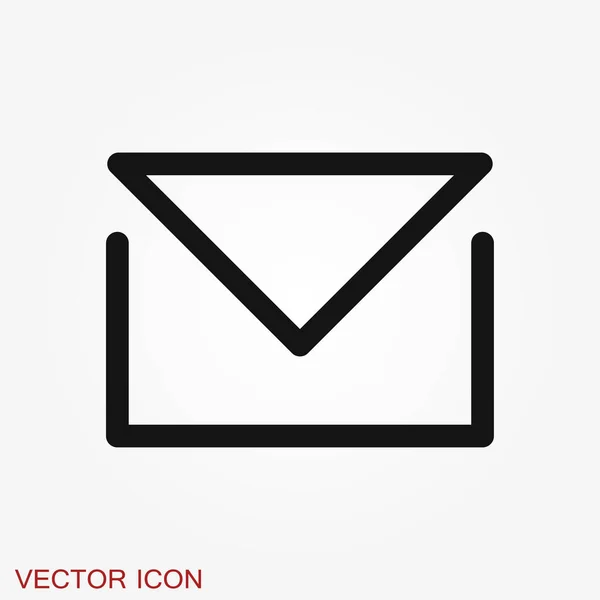 Icône d'enveloppe, enveloppe de courrier vectoriel et symbole de lettre — Image vectorielle