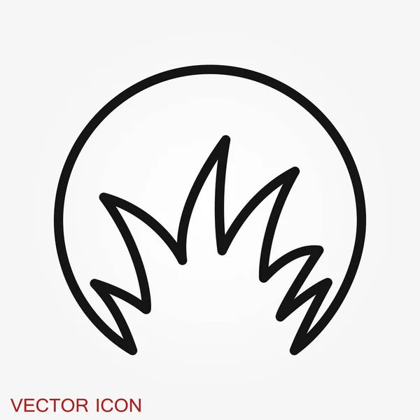 Grass icon, eco symbol of grass. Vector illustration — Stock Vector