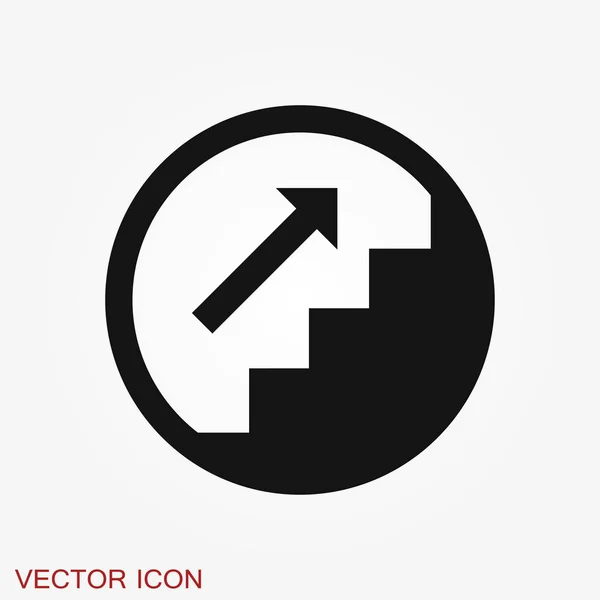 Ícone de crescimento, ícone de infográfico de negócios, símbolo de crescimento vetorial — Vetor de Stock