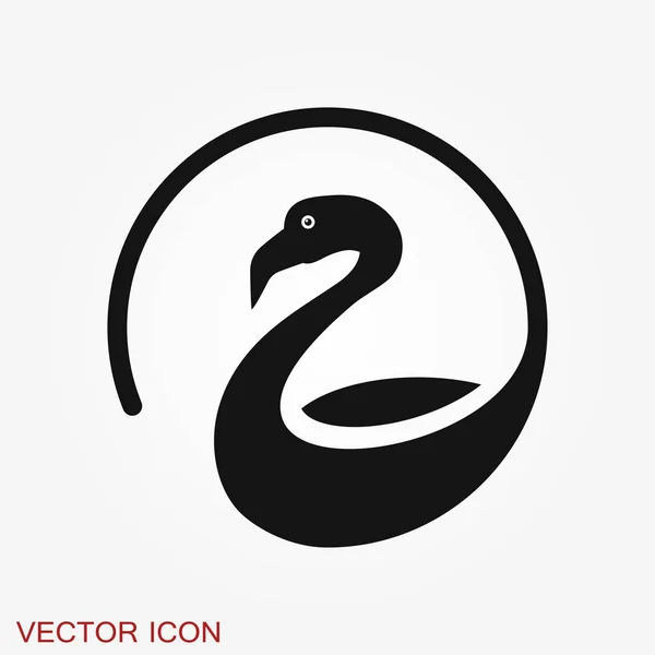 Ікона Фламінго, мінімалістичний векторний малюнок, символ птахів. — стоковий вектор