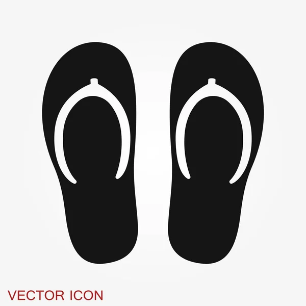 Tongs icône isolée en arrière-plan, symbole vectoriel — Image vectorielle