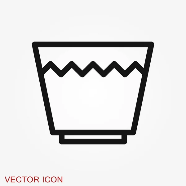 Blumentopf-Symbol, vektorisierte Pflanzen im Topf, Blumensymbol — Stockvektor