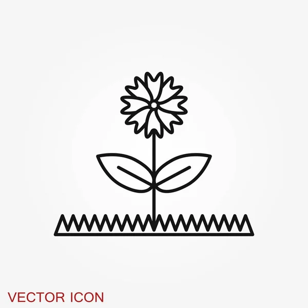 Ikona ogrodu odizolowana na tle. Symbol ogrodnictwa — Wektor stockowy
