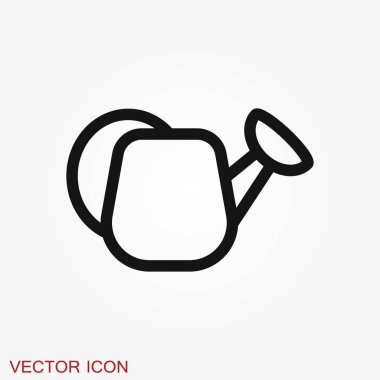 Arka planda bahçe simgesi izole edildi. Bahçe sembolü