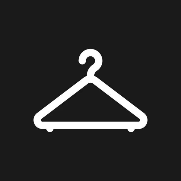 Kleerhanger icoon. Coat rack symbool. Platte vectorillustratie — Stockvector