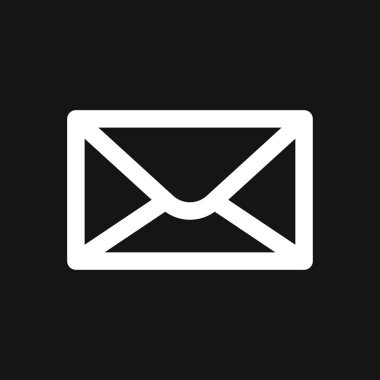 Zarf simgesi, vektör posta zarfı ve harf sembolü