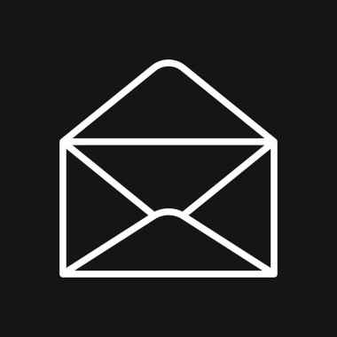 Zarf simgesi, vektör posta zarfı ve harf sembolü