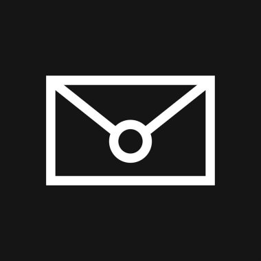 Zarf simgesi, vektör posta zarfı ve harf sembolü