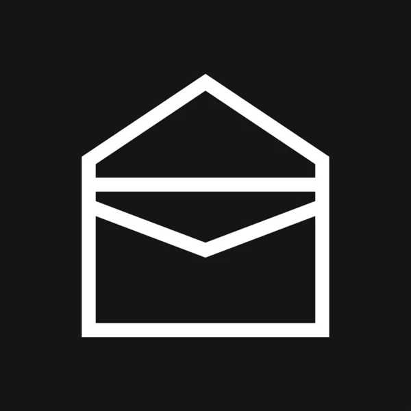 Icono de sobre, sobre de correo vectorial y símbolo de letra — Archivo Imágenes Vectoriales