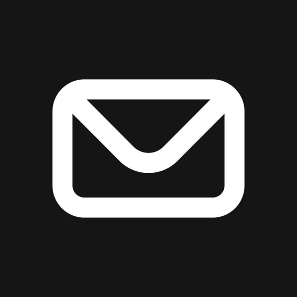 Ikona obálky, obálka vektorové pošty a symbol dopisu — Stockový vektor