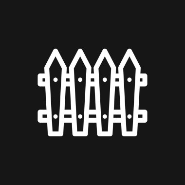 Çit simgesi, modern minimal düz tasarım biçimi