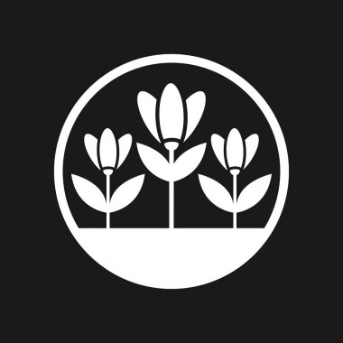 Arka planda bahçe simgesi izole edildi. Bahçe sembolü