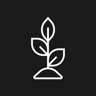 Arka planda bahçe simgesi izole edildi. Bahçe sembolü