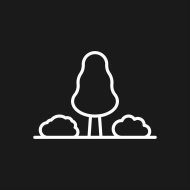 Arka planda bahçe simgesi izole edildi. Bahçe sembolü