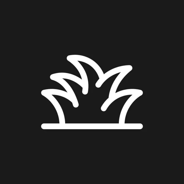 Icono de hierba, símbolo ecológico de hierba. Ilustración vectorial — Vector de stock