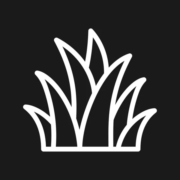 Fű ikon, a fű öko-szimbóluma. Vektorillusztráció — Stock Vector