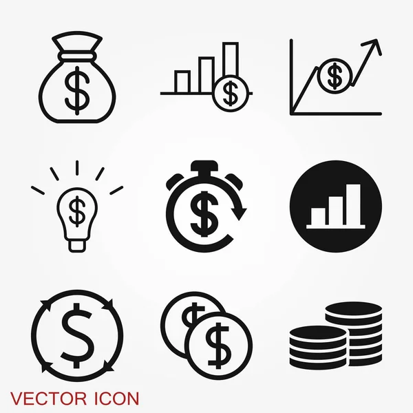 Graph Growth Graphics Vector Icon Isolated Background — Stock Vector