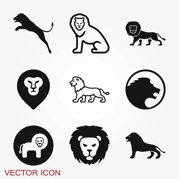 Lion vector icon. Key ideas is business, design, branding — Stockvektor
