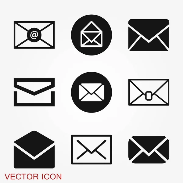 Mail vector icon. Illustration isolated for graphic and web design. — Stock Vector