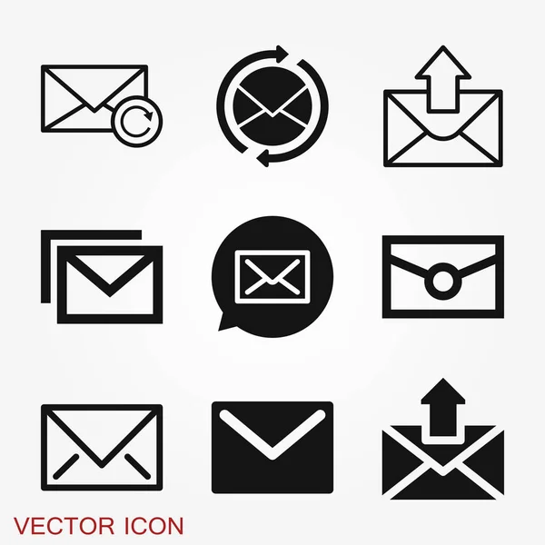 Mail vector icon. Illustration isolated for graphic and web design. — Stock Vector