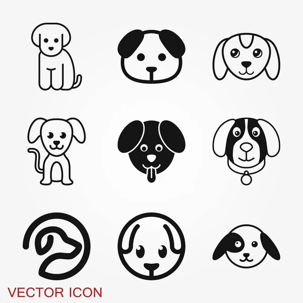 Puppy icon. Dog symbol. Vector element for your design — Wektor stockowy