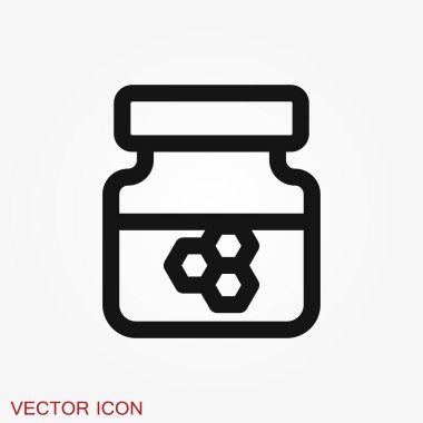 Bal simgesi vektörü, bal simgesi ile izole edilmiş nesneler