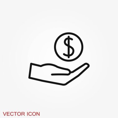 Grafik büyüme grafik vektörü simgesi arkaplanda izole edildi