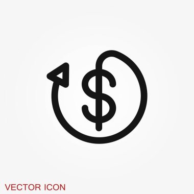 Grafik büyüme grafik vektörü simgesi arkaplanda izole edildi