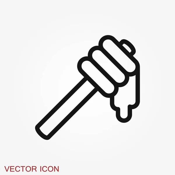 Icono Miel Vector Objetos Aislados Con Icono Miel — Vector de stock