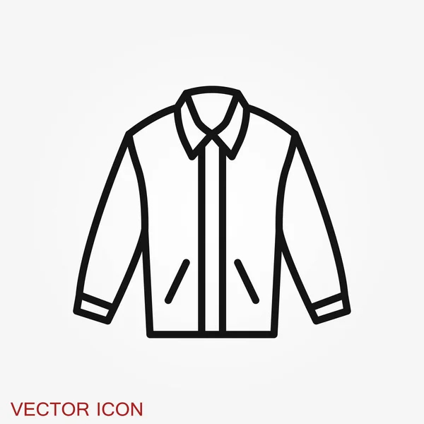 Icône Veste Vêtements Icône Vecteur Sur Fond — Image vectorielle