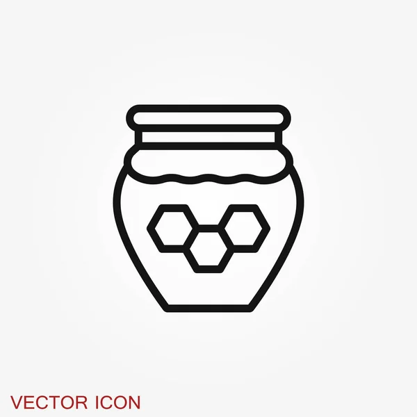 Icône Vectorielle Pot Avec Capuchon Isolé Arrière Plan — Image vectorielle