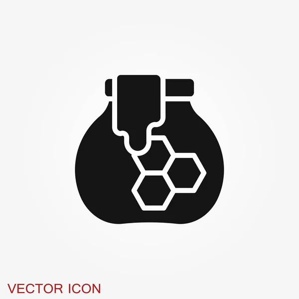 Icône Vectorielle Pot Avec Capuchon Isolé Arrière Plan — Image vectorielle