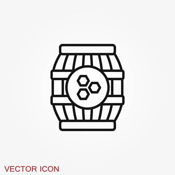 Jar Vektor Symbol Mit Kappe Isoliert Auf Dem Hintergrund — Stockvektor