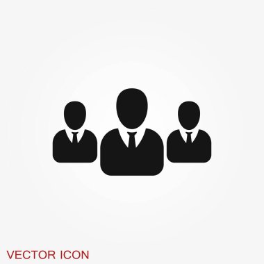 Tanışma ikonu. Yönetim ve İnsan Kaynakları Simgeleri