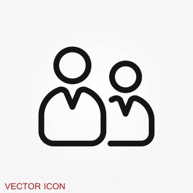 Tanışma ikonu. Yönetim ve İnsan Kaynakları Simgeleri