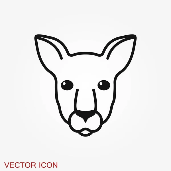 Känguru Vektorsilhouetten Isoliert Auf Dem Hintergrund — Stockvektor