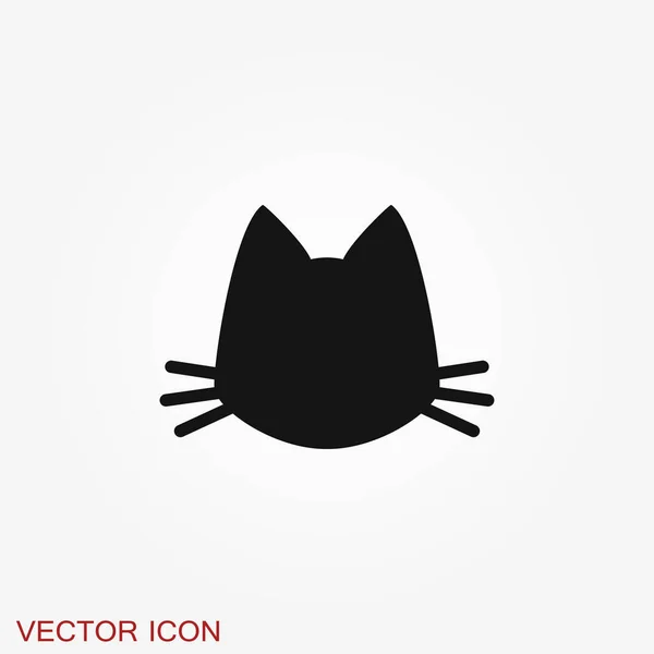 Katzensymbol Kitty Vector Ikone Katzensymbol Isoliert Auf Hintergrund — Stockvektor