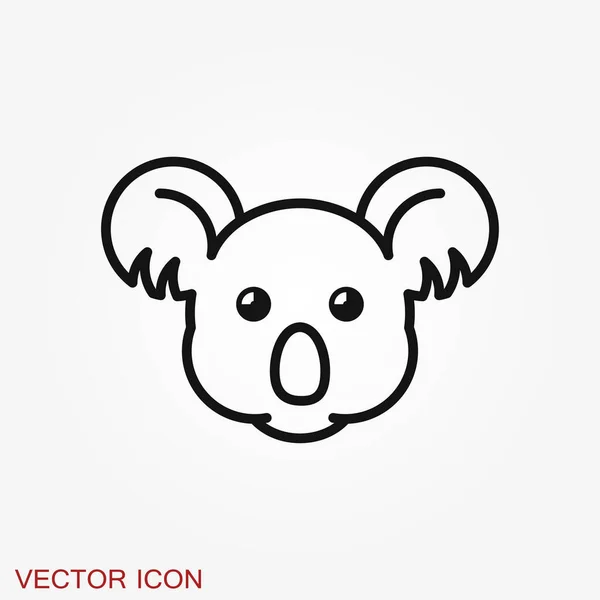 Icône Koala Conçu Utilisant Icône Symbole Logo — Image vectorielle