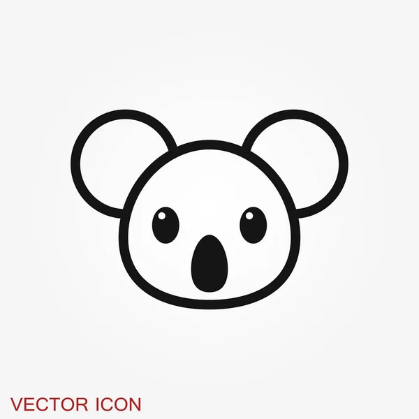 Koala Symbol Entworfen Mit Logo Symbol Symbol — Stockvektor