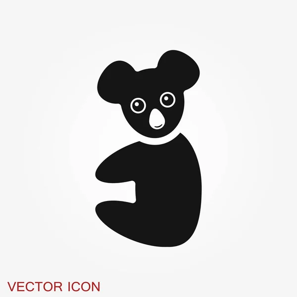 Icono Koala Diseñado Usando Icono Símbolo Logotipo — Vector de stock